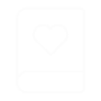 Icono de libro con corazón