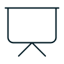 Icono pantalla de proyector