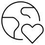 Icono tierra corazón